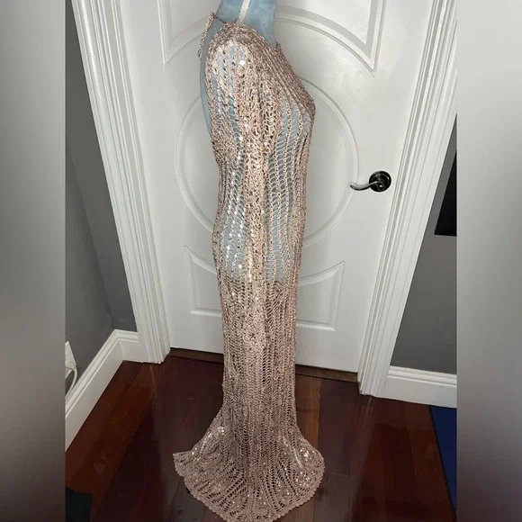 Retrofete CHERRI SEQUIN CROCHET DRESS - Picture 6 of 8